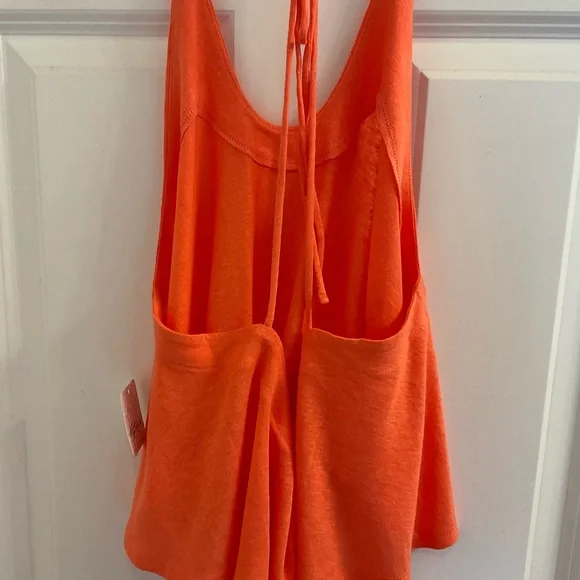 Free People Long Weekend Halter Top - NWT - Medium -  Watermelon - Picture 13 of 15